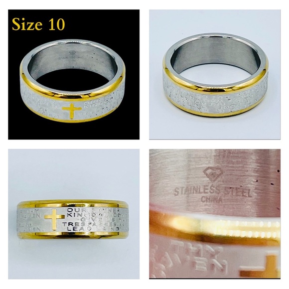 STAINLESS STEEL RING BUNDLE/LOT - Picture 3 of 11